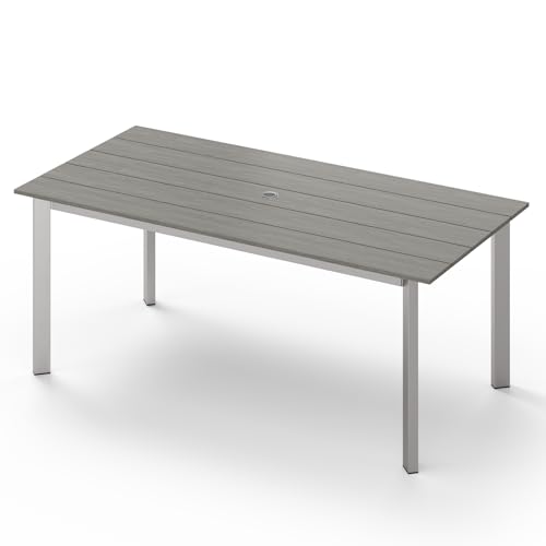 Oasbira 67" Rectangle HDPS Patio Dining Table