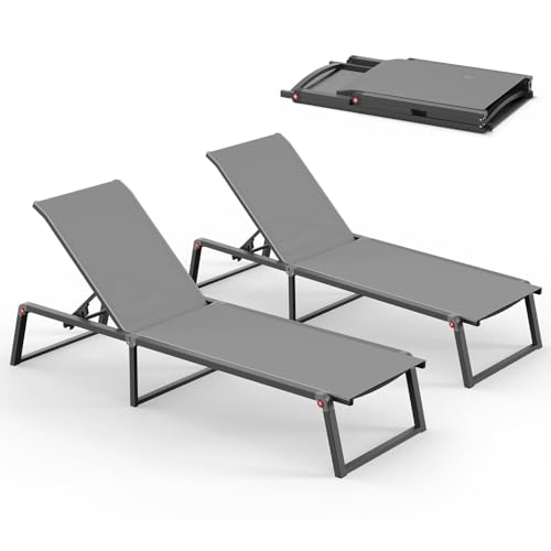 Oasbira Aluminum Chaise Lounge Chair Outdoor