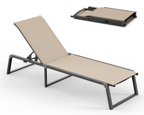 Oasbira Aluminum Chaise Lounge Chair Outdoor